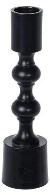 Standkerzenhalter 16 cm, elegant schwarz, modernes Design
