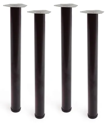 Produktbild von Zylindrische Tischfuß, schwarz. Stabilität und modernes Design – Rei