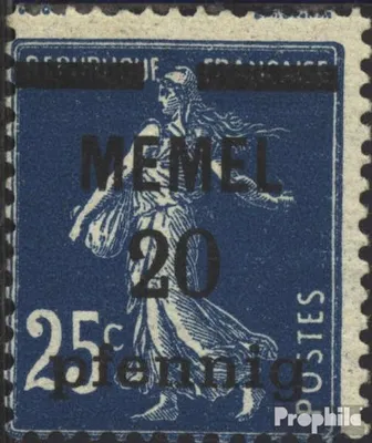 Produktbild von Briefmarken Memelgebiet 1920 Mi 20 gestempelt Aufdruckausgabe