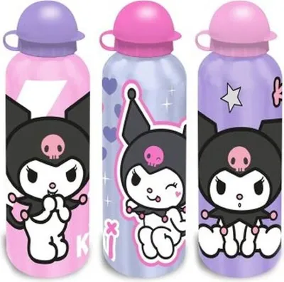Immagine prodotto di Bottiglia in alluminio Kuromi 500 ml assortimento