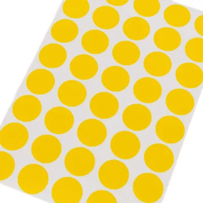 Papier-Markierungspunkte, selbstklebend, Gelb, 12 mm, 50 Stück