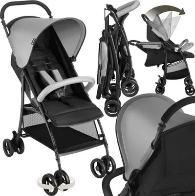 Produktbild von Buggy-Kinderwagen Emma klappbar, mit 5-Punkt-Gurt, Bremse und Schutzbügel für 0 bis 36 Monate geeignet, Belastbarkeit 15 kg