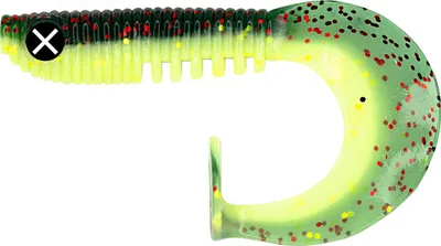 Produktbild von Monkey Lures 10cm Curly Lui Jig - 5 Gummifische, Monkey Lures Farbe:Chili Cheese
