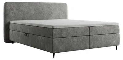 Produktbild von Boxspringbett Excellent Home Boho II 140x200 cm Toro 145 Hellgrau Mit Topper