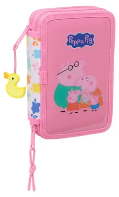 Produktbild von Peppa Pig - Mäppchen Federmappe, 28 Teile, 2-fach gefüllt, Peppa Wutz