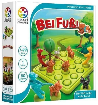 Produktbild von SmartGames Bei Fuß Denkspiel mit 80 Aufgaben, von einfach bis herausfordernd