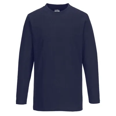Image de Portwest B196 Langarm T-Shirt Navy Gr. M