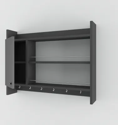 Produktbild von Skye Decor, Knerr - Anthracite, Küchenregale, Anthrazit, Melaminplatte, 85 x 15 x 65 cm