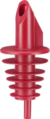 Produktbild von Ausgiesser, Ausgießer - BILLY, für Flaschen 0,5-,5 lt, Rot, Mit 5 Lamellen