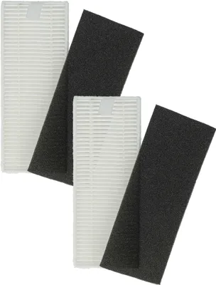 Produktbild von vhbw Filter-Set kompatibel mit Rowenta X-plorer Serie 45 Aqua RR8275, RR8275WH, RR6875 Saugroboter - 4x Ersatz-Filter (Filter, Schaumstoff-Filter)