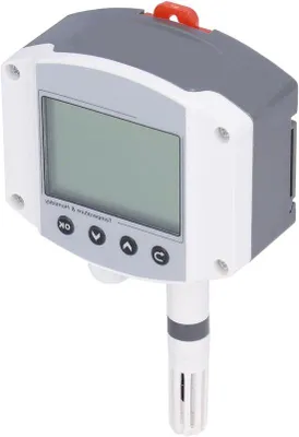 Obrázek produktu pro Senzor vlhkosti a teploty s LCD displejem pro průmyslová zařízení.