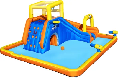 Produktbild von Bestway® H2OGO!® Mega-Wasserpark Speedway™ mit Dauergebläse 551 x 502 x 265 cm