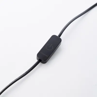 Produktbild von BRILLIANT Lampe Cembalo LED Tischleuchte 3flg alu/schwarz/braun | 3x 4W LED integriert, 385lm, 3000K | In 3 Stufen über Schnurzwischenschalter dimmbar | Energiesparend und langlebig durch LED-Einsatz