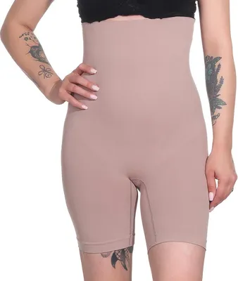 Produktbild von Damen Bauch-Weg-Effekt Formt Sofort Body Shaper Nahtlos Hohe Taille; Braun/L/XL