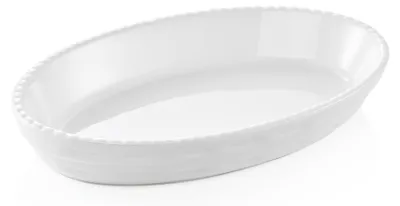 Zdjęcie produktu dla Owalna forma do pieczenia 24 x 14 x 4,5 cm biała, porcelanowa