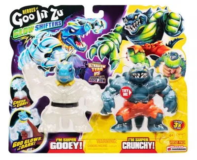 Image de Moose - Heroes of Goo Jit Zu Goo Shifters S8 Ultraglow Tyro VS Shadowclaw Rock Jaw