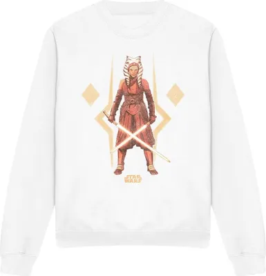 Produktbild von Ahsoka - "The Warrior" Sweatshirt für Herren/Damen Uni TV3745 (XL) (Weiß)
