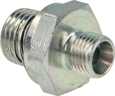 Produktbild von tecuro Einschraubnippel G 1/4 Zoll AG mit Dichtring x SR 6 LLR mit Innenkonus, Stahl verzinkt