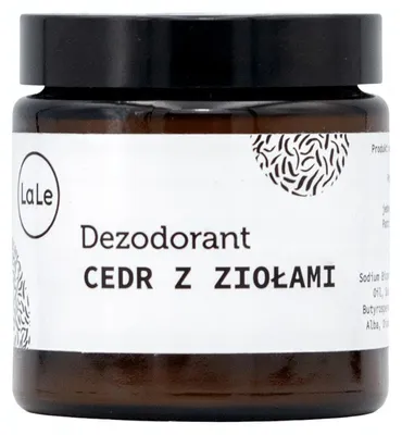 Immagine prodotto di Deodorante La-Le Cedar alle erbe, 120 ml, Immagine generata dall'IA