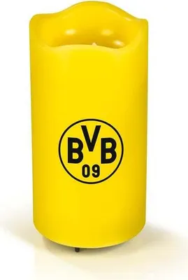 Produktbild von BVB Borussia Dortmund LED-Echtwachskerze mit rotierender BVB Projektion Logo