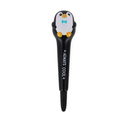 Produktbild von LEGAMI, Anti-Stress-Gelstift  Squeezies, Schrein zum Entspannen, Konzentration, Anti-Stress, super weich, schwarze Tinte, Durchmesser der Spitze 1 mm, Thema Pinguin
