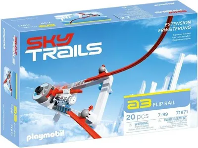 Produktbild von Sky Trails Flip Rail Action Set, Luftstrecken-Bausatz, 20 Teile, ab 7 Jahren