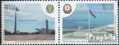 Produktbild von Briefmarken Brasilien 2015 Mi 4238-4239 Paar (kompl.Ausg.) postfrisch Dipl. Bezieh. Aserbaidschan