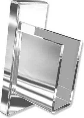 Produktbild von Interdeco Wandlager / Nischenträger für Gardinenstangen 14 x 35 mm Chrom