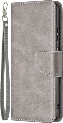 Produktbild von König Design Hülle kompatibel mit Samsung Galaxy A23 Kunstleder Handyhülle - Handy Case Grau