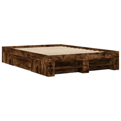 Obrázok produktu pre vidaXL Rám postele bez matraca dub dymový 120x190 cm materiál na báze dreva