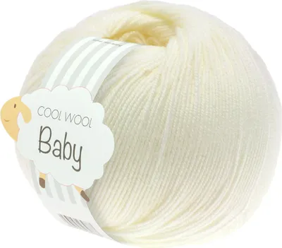 Produktbild von Lana Grossa - Cool Wool Baby 0213 rohweiß