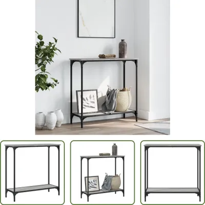 Produktbild von The Living Store Konsolentisch Grau Sonoma 75x30,5x75 cm Holzwerkstoff