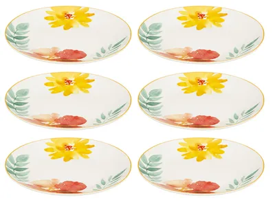 Zdjęcie produktu dla Talerzyki deserowe MARGAUX, porcelanowe, 6 sztuk x Ø19 cm