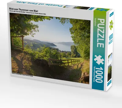 Produktbild von CALVENDO Puzzle Blick zum Thunersee vom Büel | 1000 Teile Lege-Größe 64x48cm Foto-Puzzle für glückliche Stunden