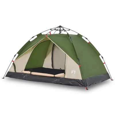 Immagine prodotto di Tenda a Cupola da Campeggio 2 Persone Verde a Rilascio Rapido
