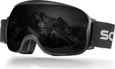 Produktbild von Schnorr Skibrille Kryos Dunkel Grau (S4) |getönt, Anti-Fog, UV400, 45 mm Band