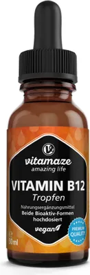 Obrázek produktu pro Vitamin B12 100 μg vysokodávkované veganské kapky 50 ml
