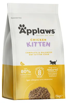 Produktbild von Applaws 5060122491396, Kitten, jede Rasse, Huhn, 7,5 kg