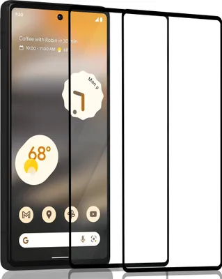 Produktbild von 2-Pack Displayschutzfolie für Google Pixel 6A – gehärtetes Glas 9H – Superqualität 3D