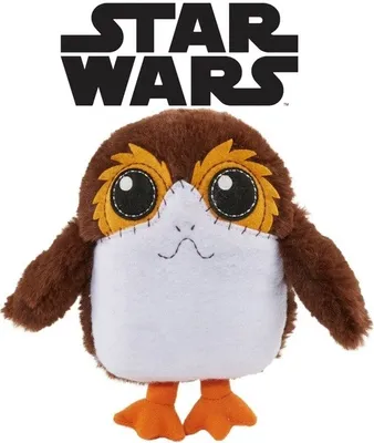 Zdjęcie produktu dla Star Wars GXH80 - Galaxy's Edge Porg pluszowa zabawka z dźwiękiem - Star Wars GXH80 - pluszowa zabawka ok. 16 cm z efektami dźwiękowymi