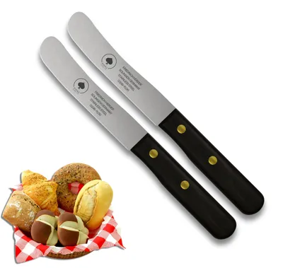 Produktbild von PIKAS - Solingen Messer, Thermonuss Holzgriff, Premium Buckelmesser, Küchenmesser, Frühstücksmesser, rostfrei - Chrom-Stahl, Dünnschliff & Handabzug,  Germany