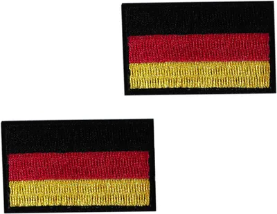 Productafbeelding van Vlag Patch - Duitse Patch - Kleding Versieren - Met Klittenband - 5x3cm - Zwart Geel Rood
