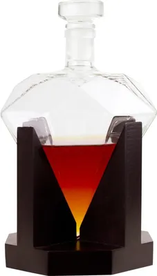 Image de Set à whisky - Carafe en diamant + 9 cubes + Support + Entonnoir + Pince