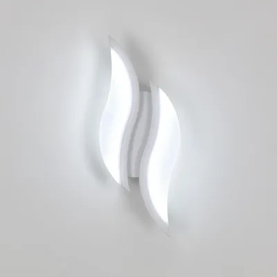 Image de Applique murale LED moderne et élégante, lampe murale décorative 20W, 6500K, lumière blanche froide, LED