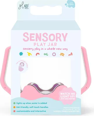 Image de Pot sensoriel rempli d'eau rose Bubble Gum