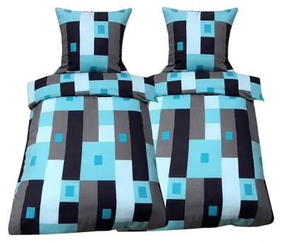 Produktbild von 4-teiliges Fleece Bettwäsche Set 135x200 cm Microfaser Thermo Flauschig Kuschelig Winter