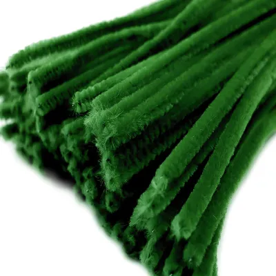 Produktbild von Pfeifenreiniger 20er Chenille-Draht 6mm, Länge 30cm, 28 Farben wählbar, Farbe:amazonas