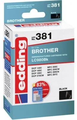 Produktbild von Edding EDD-381, Schwarz, 14 ml, 1 Stück(e), Einzelpackung