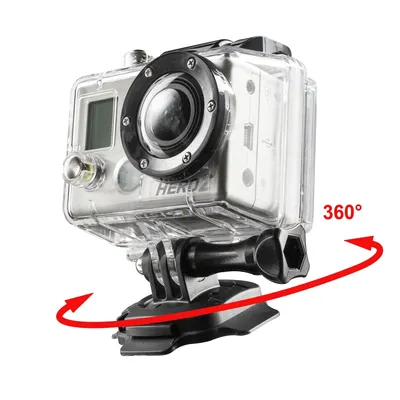 Immagine prodotto di Piastra di montaggio Walimex Mantona con cuscinetto adesivo 3M compatibile con GoPro Hero 11 10 9 8 7 6 5 (1020237)