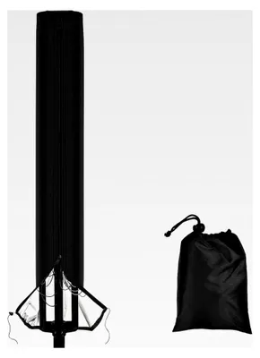 Produktbild von Schutzhülle für Wäschespinne - Wasserdichte Abdeckung aus Oxford-Gewebe, winddicht und UV-beständig, 16 x 16 x 165 cm, Schwarz